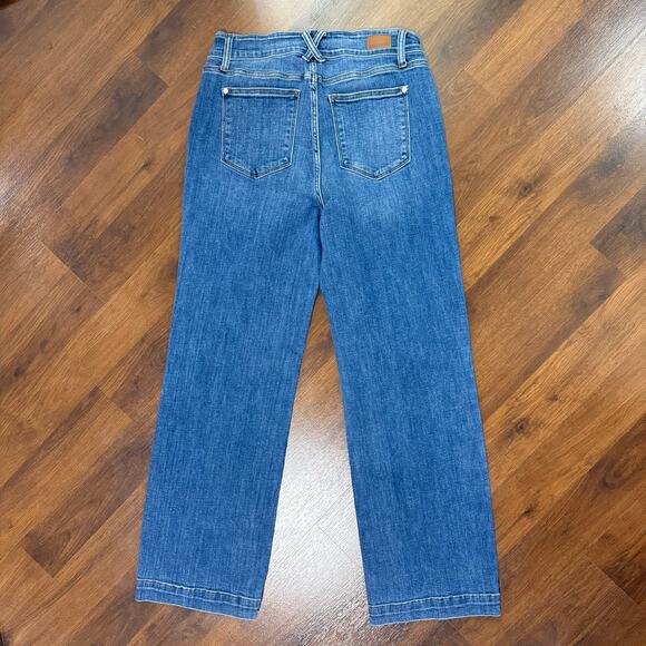Judy Blue Wide Leg Jeans Medium Wash Boho Casual Minimalist Western Sz 15/32 - Picture 2 of 7
